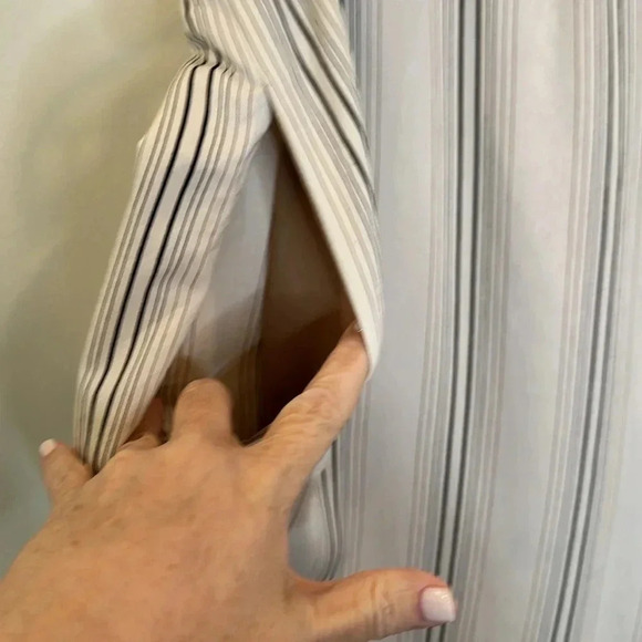 VINCE WIDE LEG CULOTTES STRIPED PULL ON PANTS - Picture 6 of 8